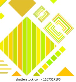 abstract geometric background with abstract colored rhombuses and lines, vector
