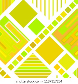 abstract geometric background with abstract colored rhombuses and lines, vector