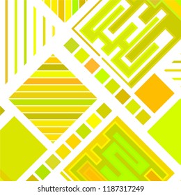 abstract geometric background with abstract colored rhombuses and lines, vector