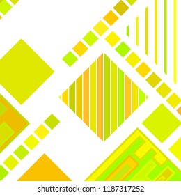 abstract geometric background with abstract colored rhombuses and lines, vector