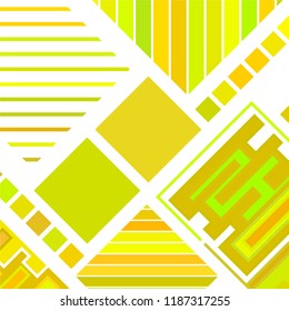 abstract geometric background with abstract colored rhombuses and lines, vector