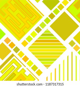 abstract geometric background with abstract colored rhombuses and lines, vector