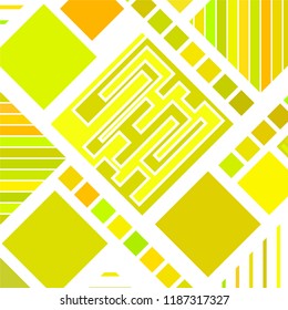 abstract geometric background with abstract colored rhombuses and lines, vector