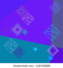 abstract geometric background with colored rhombuses vector