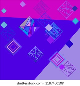 abstract geometric background with colored rhombuses vector