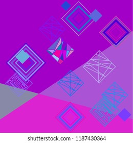 abstract geometric background with colored rhombuses vector