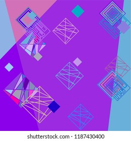 abstract geometric background with colored rhombuses vector