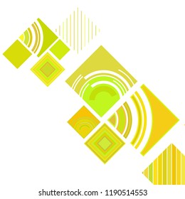 abstract geometric background with abstract colored rhombuses and lines, vector