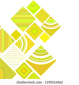 abstract geometric background with abstract colored rhombuses and lines, vector