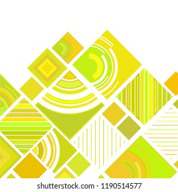 abstract geometric background with abstract colored rhombuses and lines, vector