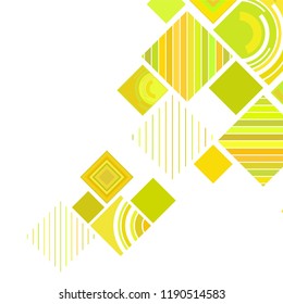 abstract geometric background with abstract colored rhombuses and lines, vector