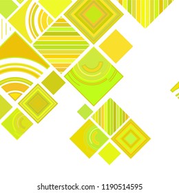 abstract geometric background with abstract colored rhombuses and lines, vector