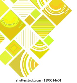 abstract geometric background with abstract colored rhombuses and lines, vector