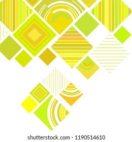 abstract geometric background with abstract colored rhombuses and lines, vector