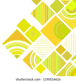abstract geometric background with abstract colored rhombuses and lines, vector