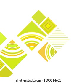 abstract geometric background with abstract colored rhombuses and lines, vector