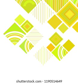 abstract geometric background with abstract colored rhombuses and lines, vector