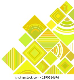 abstract geometric background with abstract colored rhombuses and lines, vector