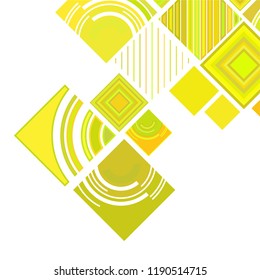 abstract geometric background with abstract colored rhombuses and lines, vector