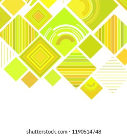 abstract geometric background with abstract colored rhombuses and lines, vector