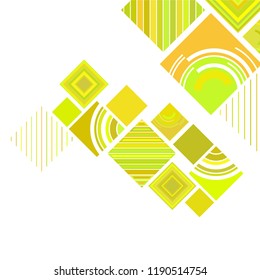 abstract geometric background with abstract colored rhombuses and lines, vector