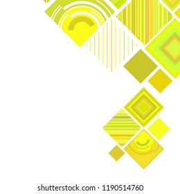 abstract geometric background with abstract colored rhombuses and lines, vector
