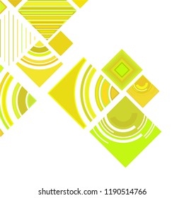 abstract geometric background with abstract colored rhombuses and lines, vector