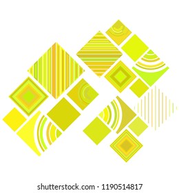 abstract geometric background with abstract colored rhombuses and lines, vector