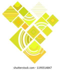 abstract geometric background with abstract colored rhombuses and lines, vector