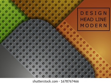 Abstract geometric background, colored round squares form a banner. Modern template for business brochure, flyer, presentation or web design layout. Vector illustration