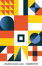 Abstract geometric background. Colorful