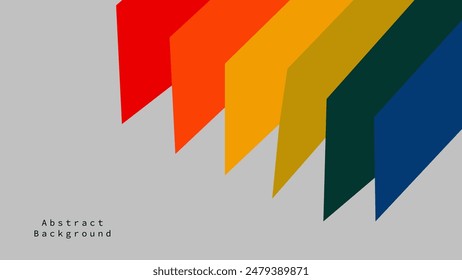 Abstract geometric background with colorful arrows. Vector illustration.