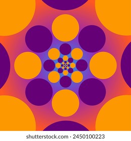Abstract geometric background, colorful circle pattern shapes