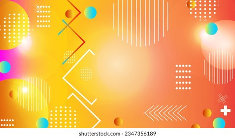 Abstract geometric background with colorful circles. Vector illustration. Eps 10.