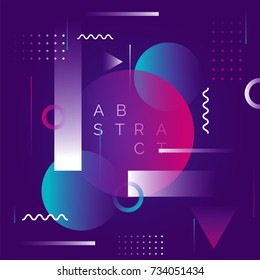 Abstract geometric background, colorful concept.