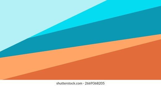 Plano de fundo geométrico abstrato com camadas diagonais coloridas