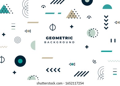  Abstrakter geometrischer Hintergrund. Farbige dynamische Formen. EPS10-Vektorillustration