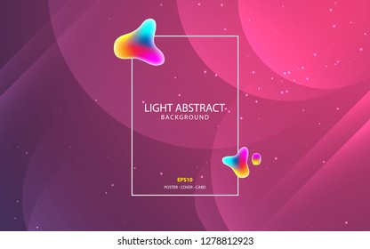 Abstract geometric background. Colorful fluid shape and gradient effect. For banner, poster, flyer, cover, landing page, website. Eps10.