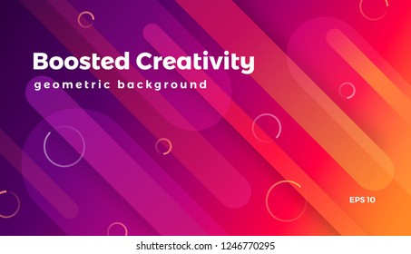 Abstract geometric background, colorful futuristic vector graphic