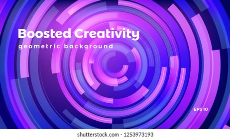 Abstract geometric background, colorful futuristic vector graphic