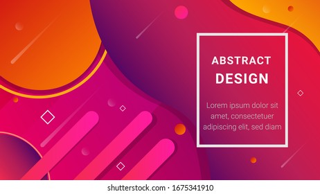 Abstract geometric background, colorful gradient shape composition. Can used for banner, backdrop, presentation etc.