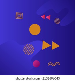 Abstract geometric background colorful gradient color suitable for presentation designs, websites, banners, wallpapers, brochures and posters