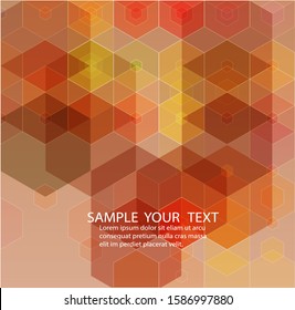 Abstract geometric background from colorful hexagonal shapes.
