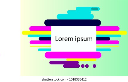 Abstract geometric background Colorful image Modern style abstraction with composition made of various rounded shapes in color