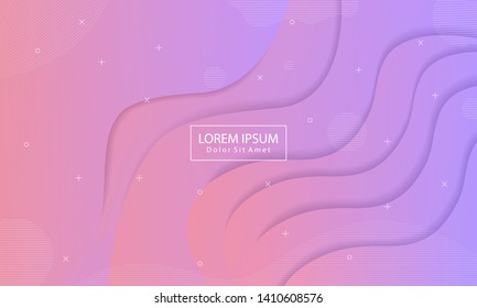 Abstract geometric background. Colorful background with liquid composition. Modern background design. 