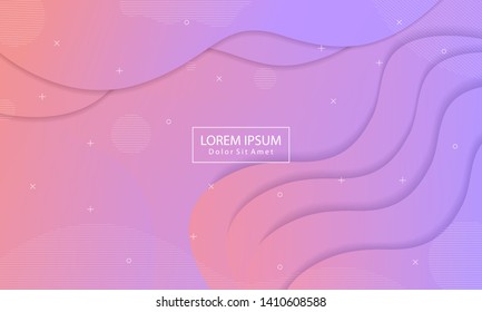 Abstract geometric background. Colorful background with liquid composition. Modern background design. 
