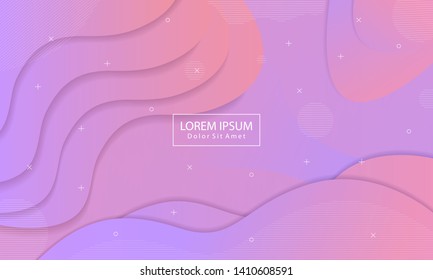 Abstract geometric background. Colorful background with liquid composition. Modern background design. 