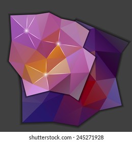 Abstract geometric background with colorful polygons. Vector EPS10 illustration.