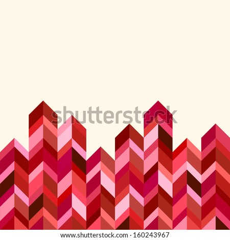 Abstract, geometric background, colorful, red