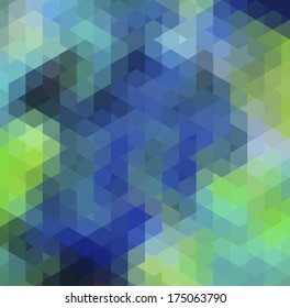 Abstract geometric background. Colorful retro hipsters illustration